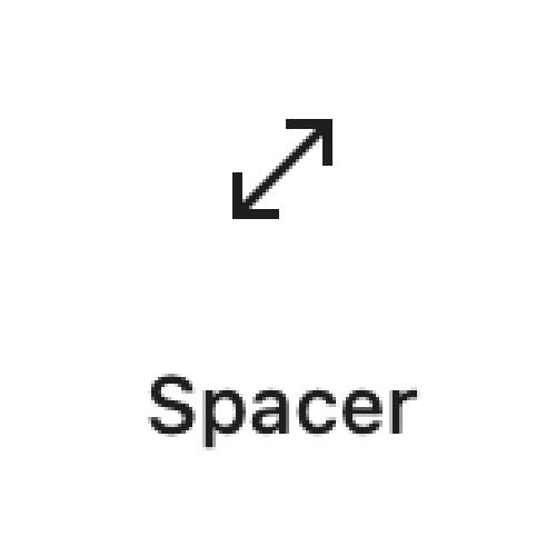 Bloc espaceur
