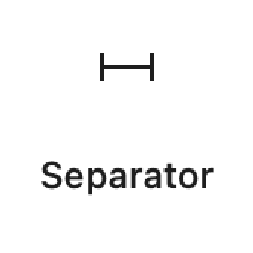 Bloc séparateur